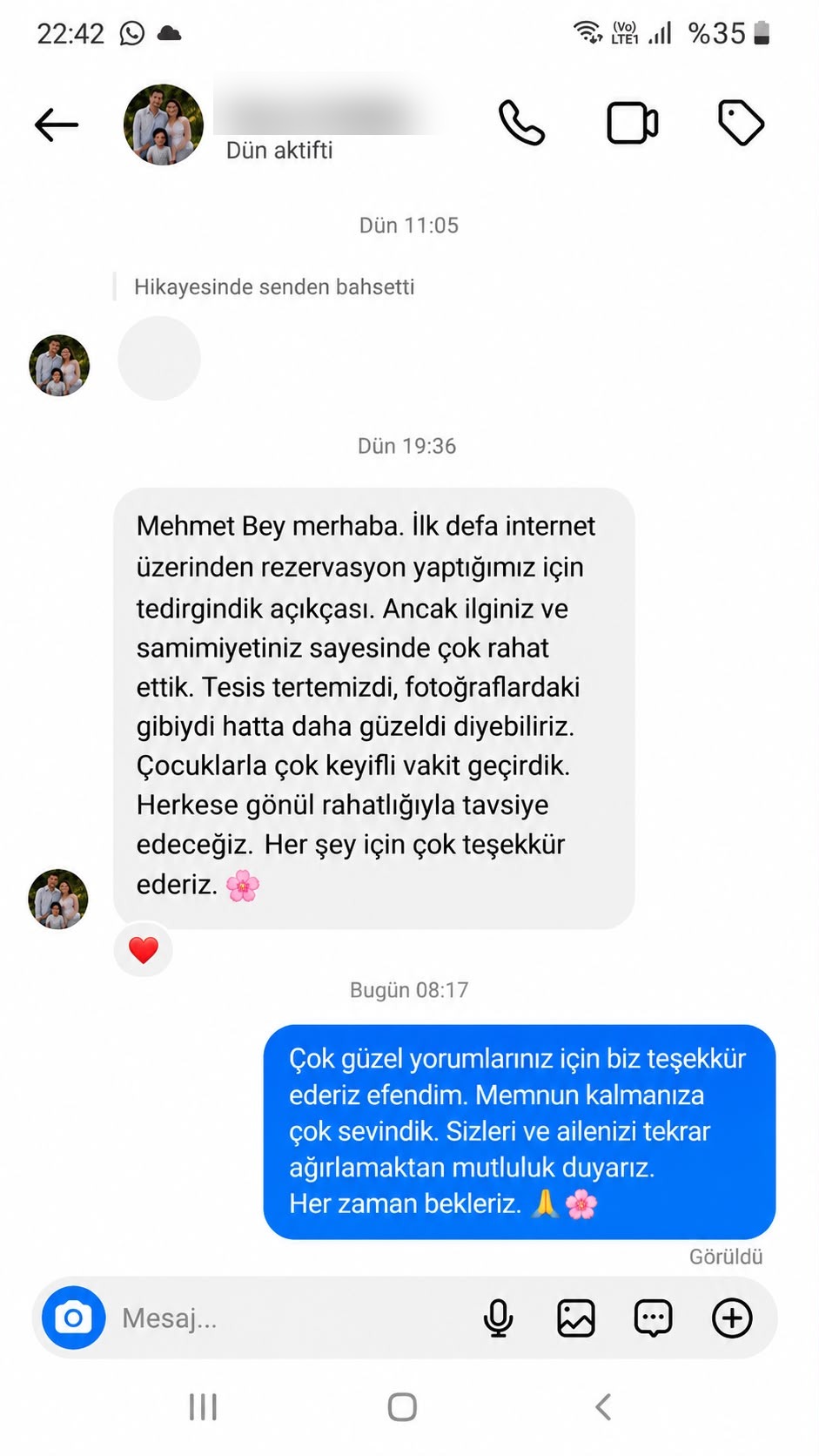 Pera Suit Faralya gerçek misafir yorumu 5