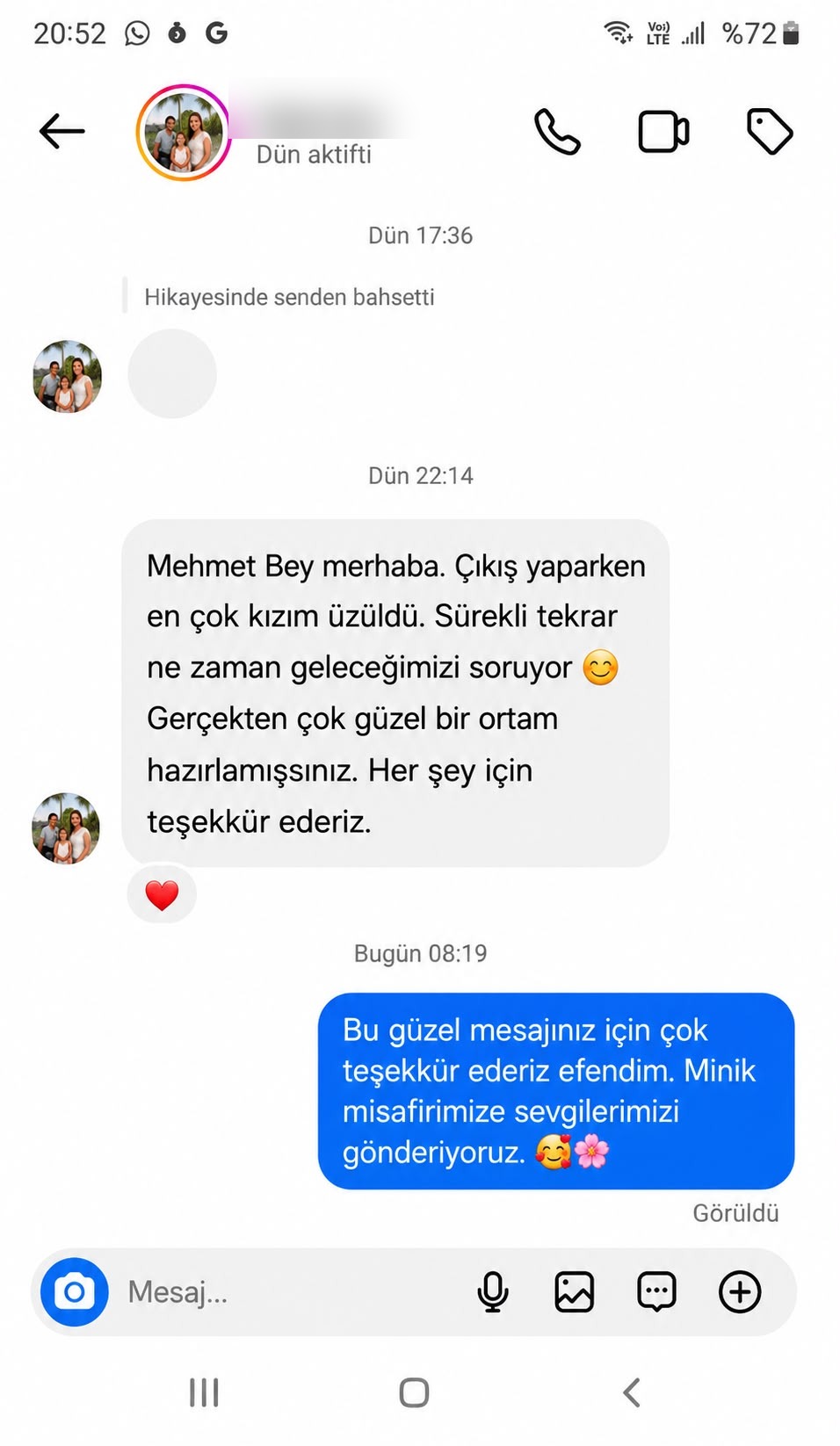 Pera Suit Faralya gerçek misafir yorumu 8